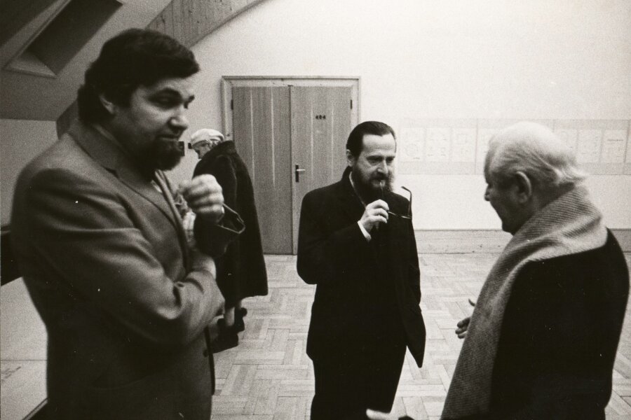 zleva: Jiří Hynek Kocman, Jiří Valoch, foto: Libor Teplý